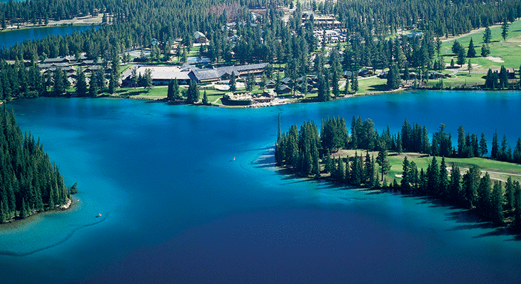 Jasper Park Lodge - Aerial View