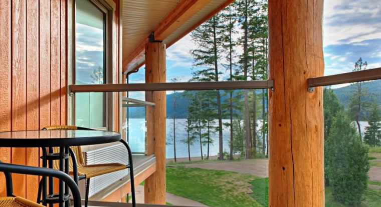 Quaaout Lodge & Spa - Beautiful view from private deck. Chase, BC