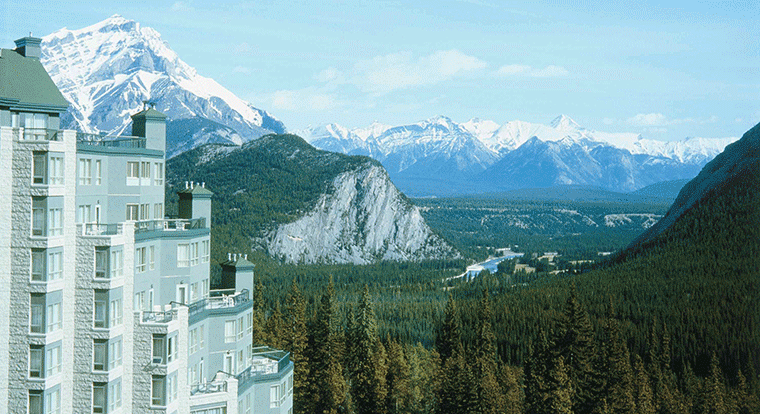 Rim Rock Resort - View of the Bow Valley. Banff, AB