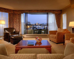 Victoria Regent Waterfron Hotel & Suites - Living Room. Vicotria, BC